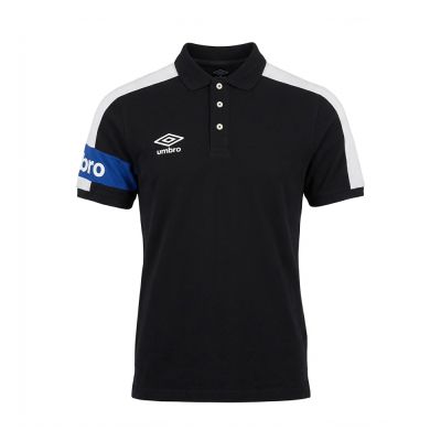 POLOS UMBRO ORIGINAL HOMME NOIR COTON